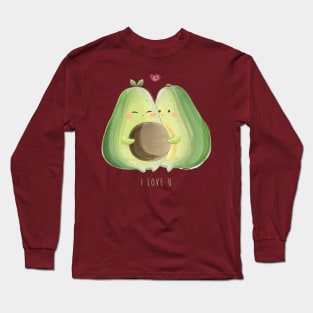 avocado couple love you Long Sleeve T-Shirt